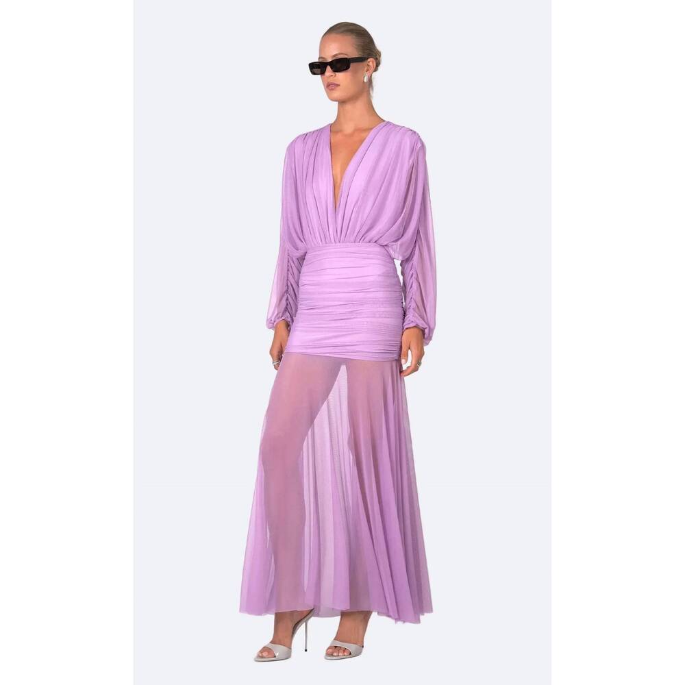 NEW NONCHALANT LABEL luca maxi skirt in lavender